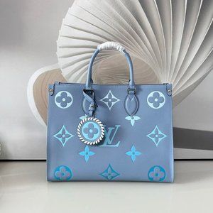 Louis Vuitton Monogram Reverse Canvas The Onthego MM bag - Blue